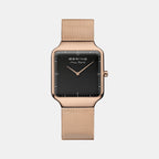 Women's Black Analog Stainless Steel Watch 15832-362