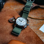 Briston Clubmaster Classic Men Quartz White Dial Chronograph Nato Watch 16140.SA.T.2.NGA-3