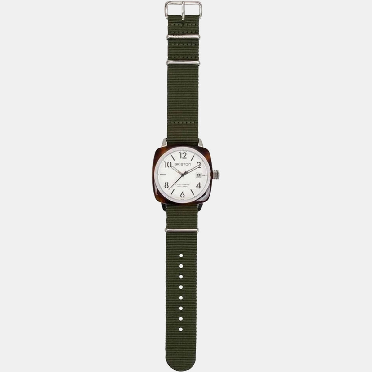 Clubmaster Classic Unisex Quartz White Dial Analog NATO Watch 16240.SA.T.2.NGA