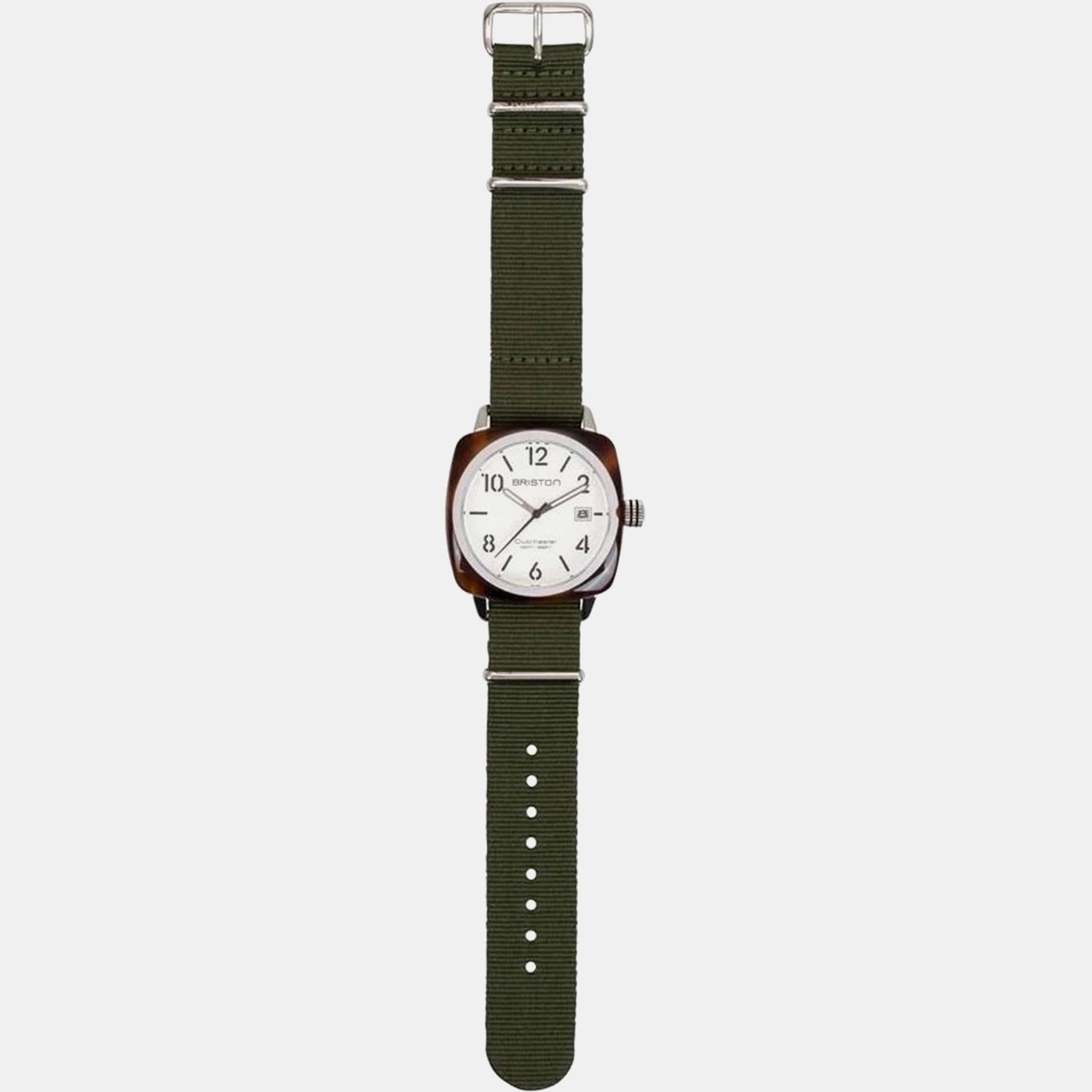Clubmaster Classic Unisex Quartz White Dial Analog NATO Watch 16240.SA.T.2.NGA