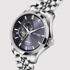Men Automatic Blue Dial Analog Stainless Steel Watch 166-M10501