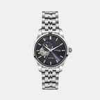 Men Automatic Blue Dial Analog Metal Watch 166-M10501