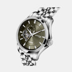 Men Automatic Green Dial Analog Metal Watch 166-M11801