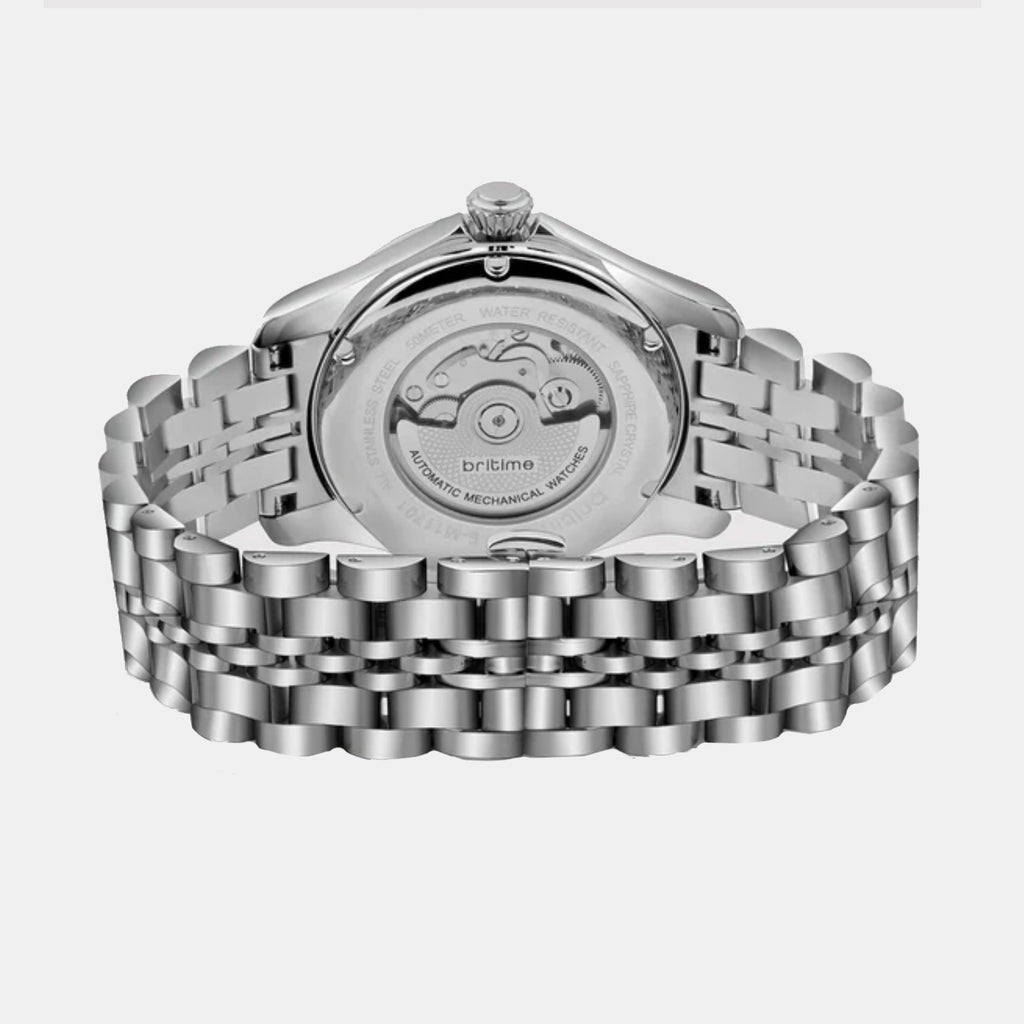 Men Automatic Green Dial Analog Metal Watch 166-M11801