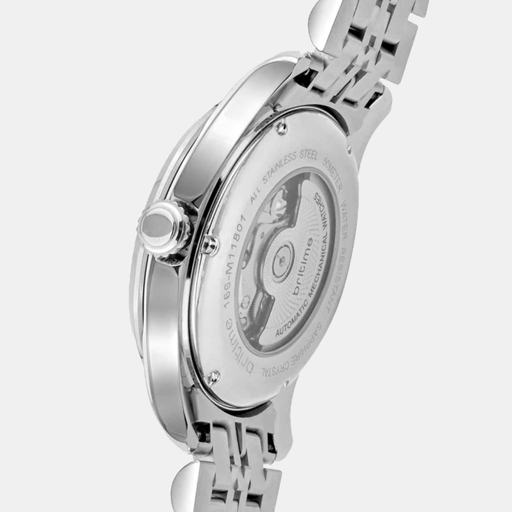 Men Automatic Green Dial Analog Metal Watch 166-M11801