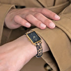 Ariane Women Quartz Black Dial Analog Leather Watch 166F539