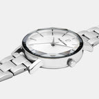 Multiples Women Quartz White Dial Analog Rubber Watch 167D539