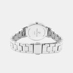 Multiples Women Quartz White Dial Analog Rubber Watch 167D539
