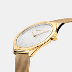 Bering Women Round Silver watch