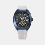 Men Automatic Black Dial Analog Pu Watch 171-P50413