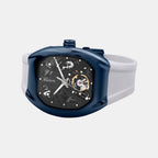 Men Automatic Black Dial Analog Pu Watch 171-P50413