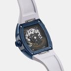 Men Automatic Black Dial Analog Pu Watch 171-P50413