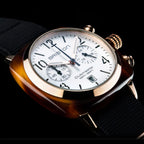 Clubmaster Classic Unisex Quartz White Dial Chronograph NATO Watch 17140.PRA.T.2.NB