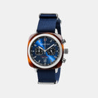 Men Quartz Navy Blue Dial Analog Nato Watch 17142.SA.TS.9.NNB