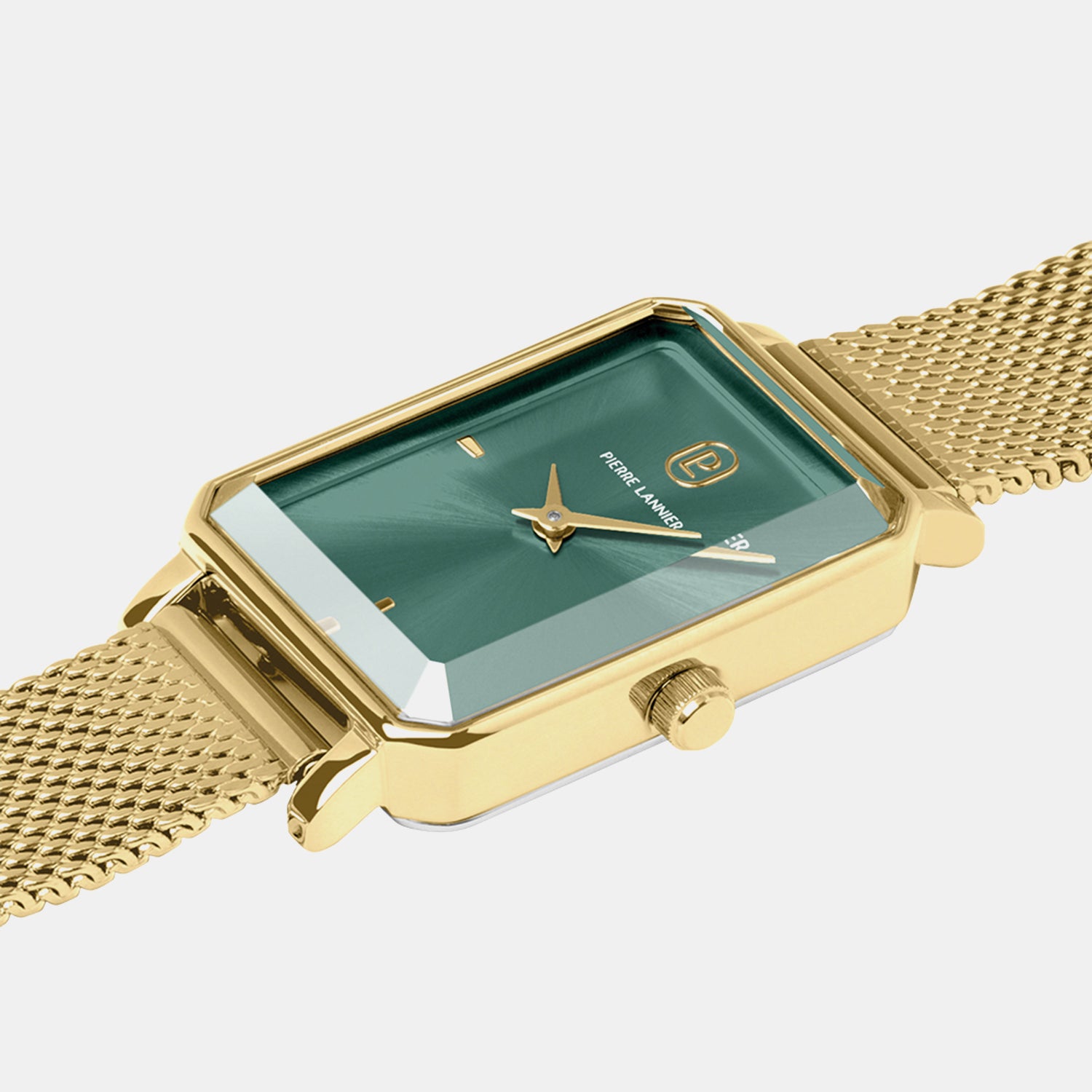Ariane Women Quartz Green Dial Analog Mesh Watch 172F572