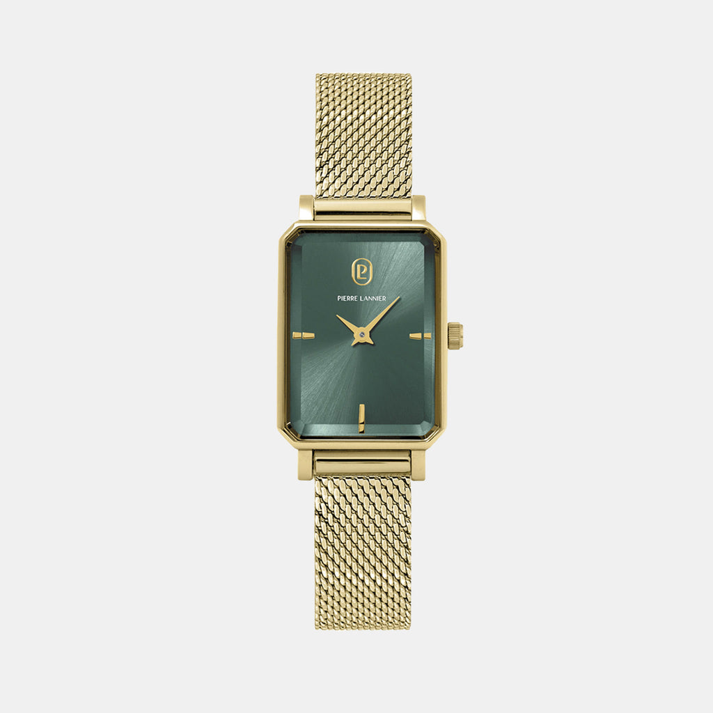 Ariane Women Quartz Green Dial Analog Leather Watch 172F572