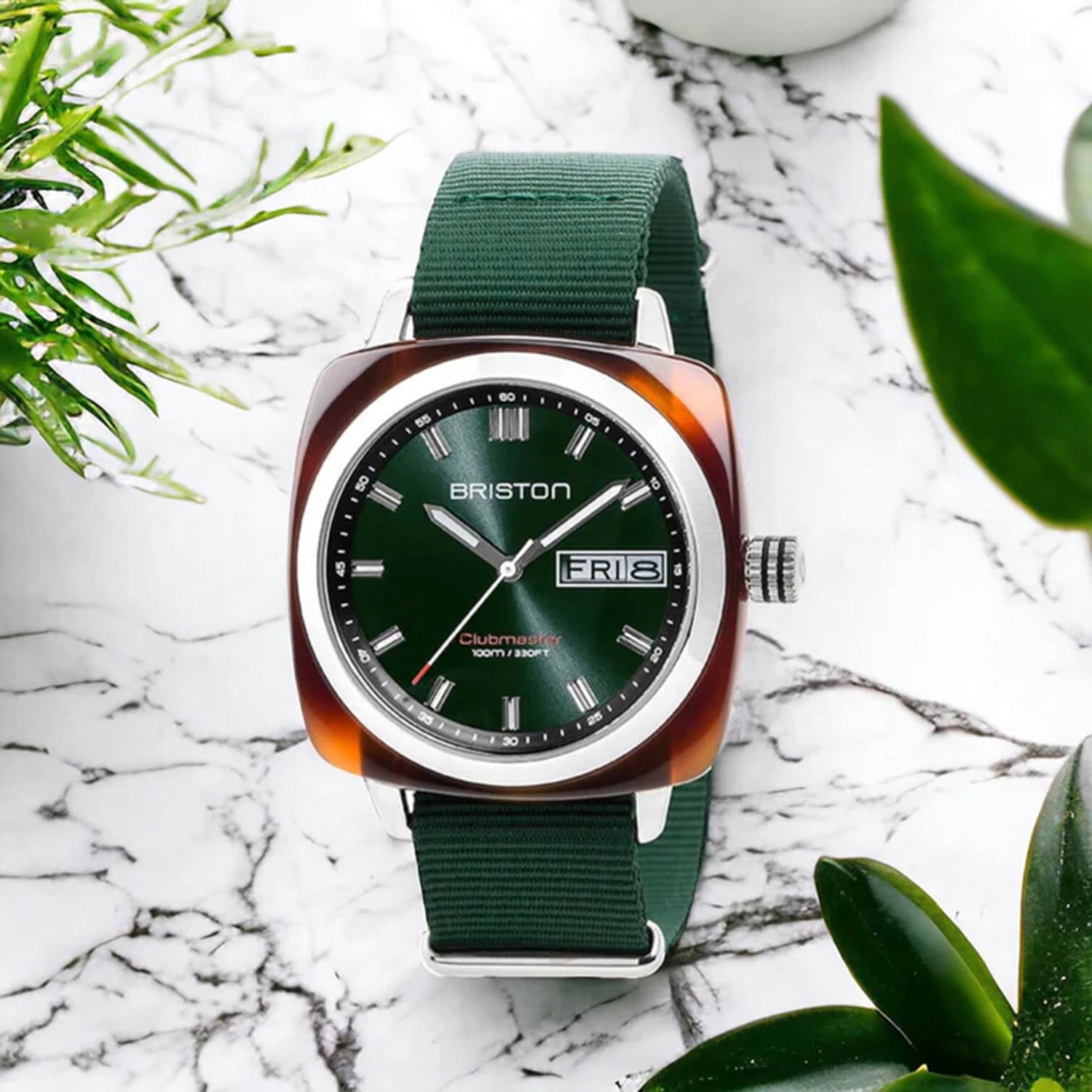 Men Quartz Green Dial Analog NATO Watch 17342.SA.TS.10.NBG