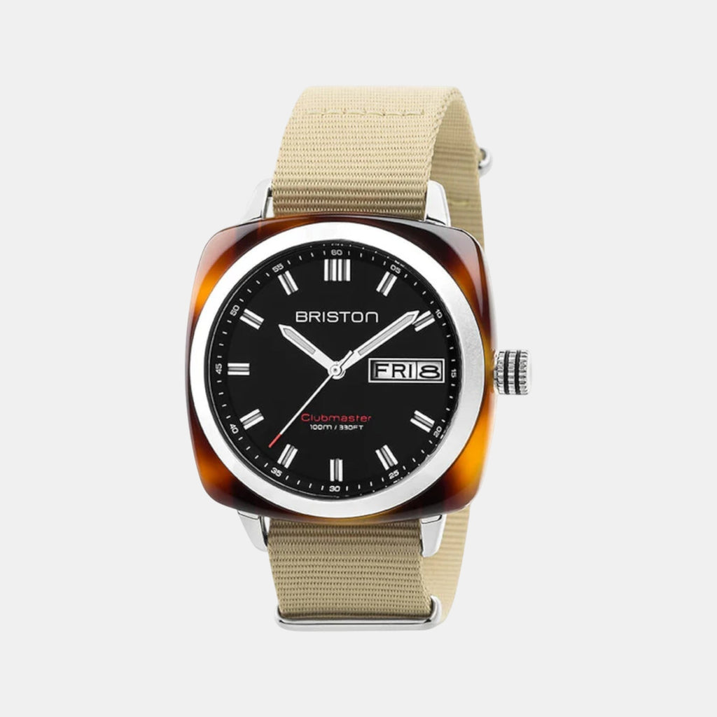 Clubmaster Sport Men Quartz Black Dial Analog Nato Watch 17342.SA.TS.1.NK