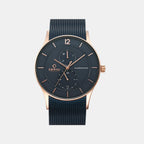 Obaku Round Blue Analog watch