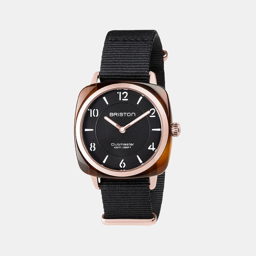 Briston Clubmaster Chic Women Quartz Black Dial Analog Nato Watch 17536.PRA.T.1.NB-1