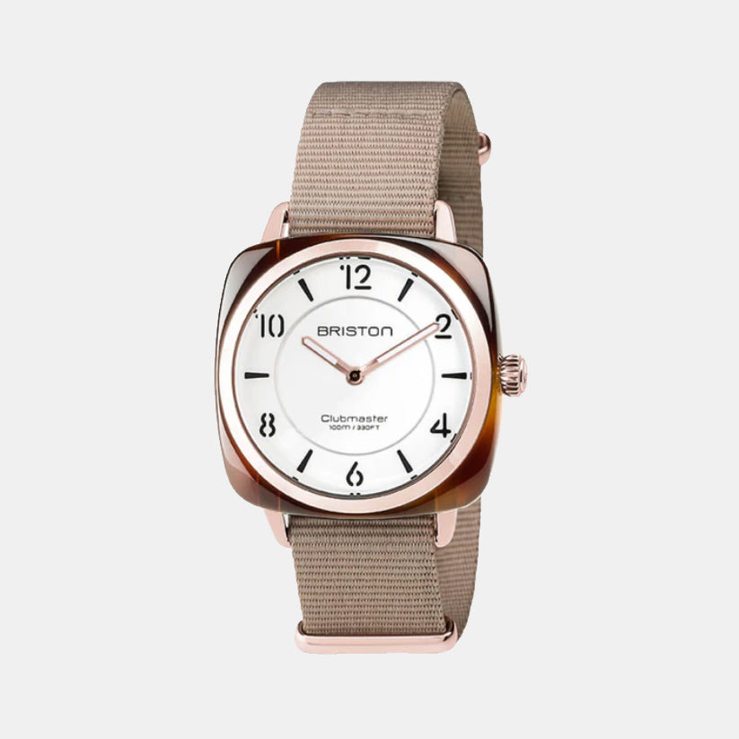 Briston Clubmaster Chic Women Quartz White Dial Analog Nato Watch 17536.PRA.T.2.NT-1