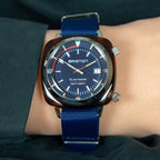 Clubmaster Diver Men Automatic Blue Dial Analog NATO Watch 17642.SA.TD.15.NNB