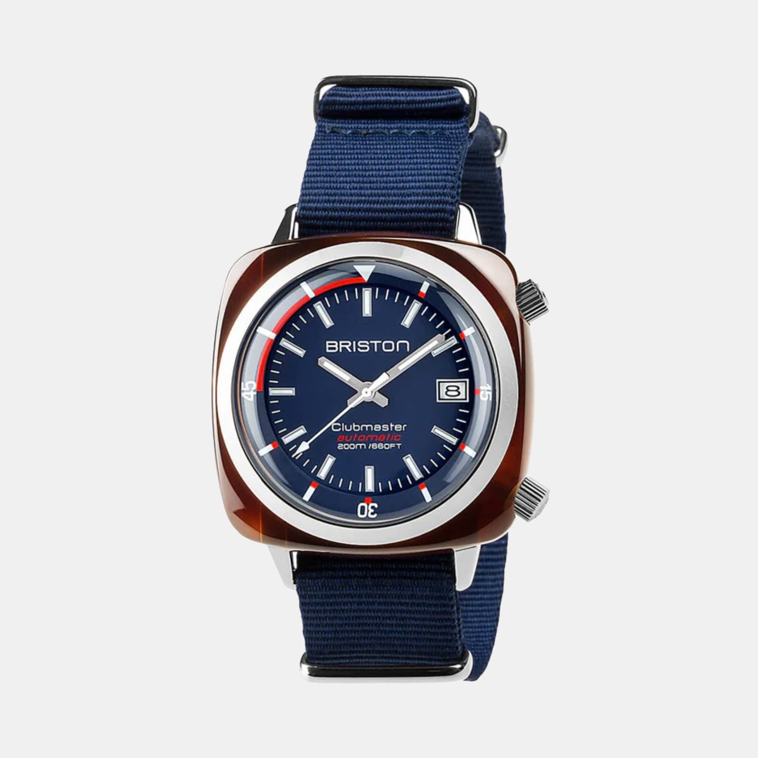 Briston Clubmaster Diver Men Automatic Navy Blue Dial Analog Nato Watch 17642.SA.TD.15.NNB-1