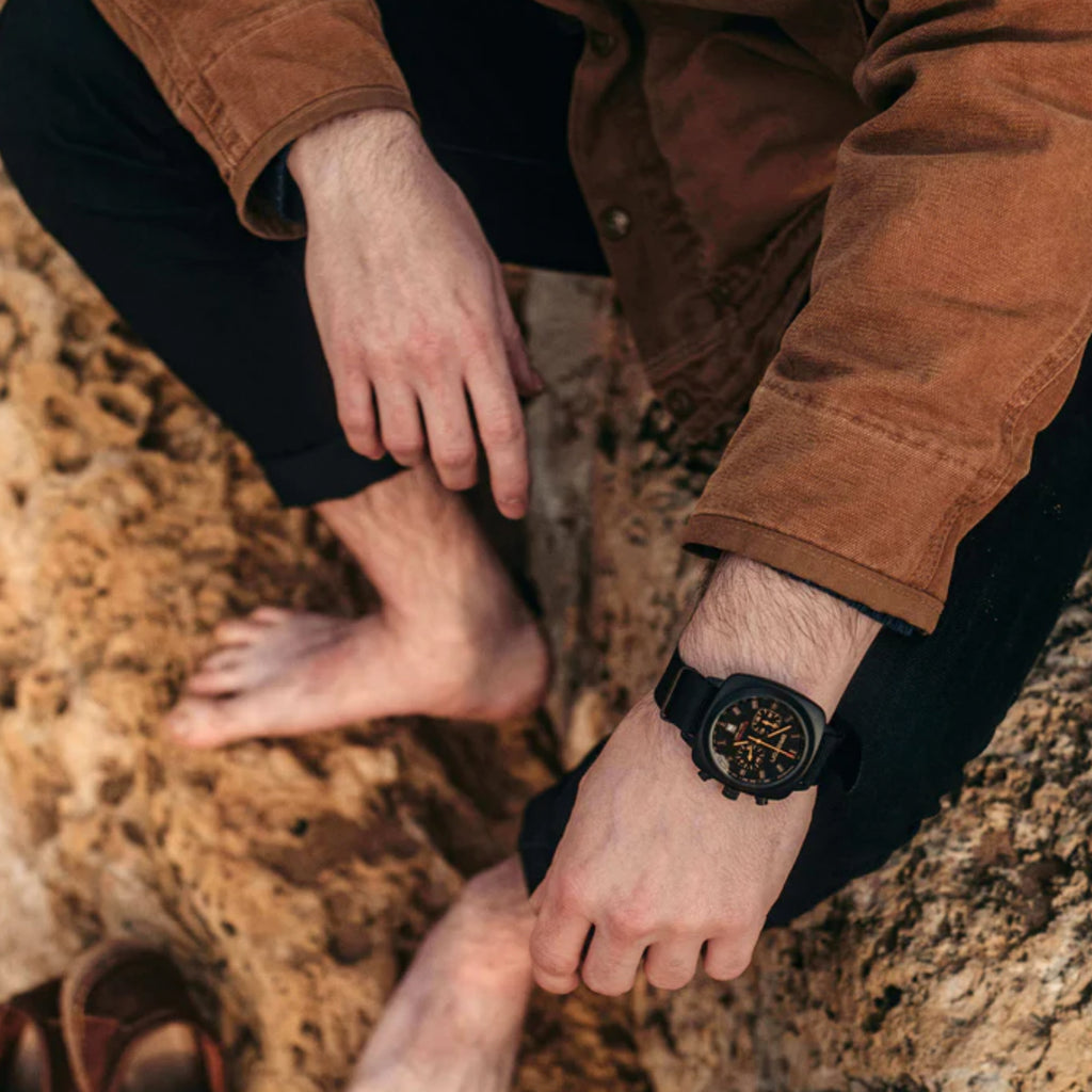 Briston Clubmaster Sport Men Quartz Matt Black Dial Chronograph Nato Watch 18142.PBAM.BS.4.NB-2