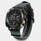 Clubmaster Sport Men Quartz Matt Black Dial Chronograph NATO Watch 18142.PBAM.GTS.3.NG