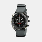 Briston Clubmaster Sport Men Quartz Matt Black Dial Chronograph Nato Watch 18142.PBAM.GTS.3.NG-1