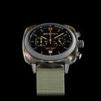 Clubmaster Sport Men Quartz Black Dial Chronograph NATO Watch 18142.PKAM.TJS.19.NJ