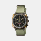 Clubmaster Sport Men Quartz Black Dial Chronograph NATO Watch 18142.PKAM.TJS.19.NJ
