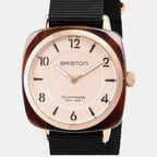 Clubmaster Chic Unisex Quartz Champagne Dial Analog Nato Watch 18536.PRA.T.6.NB