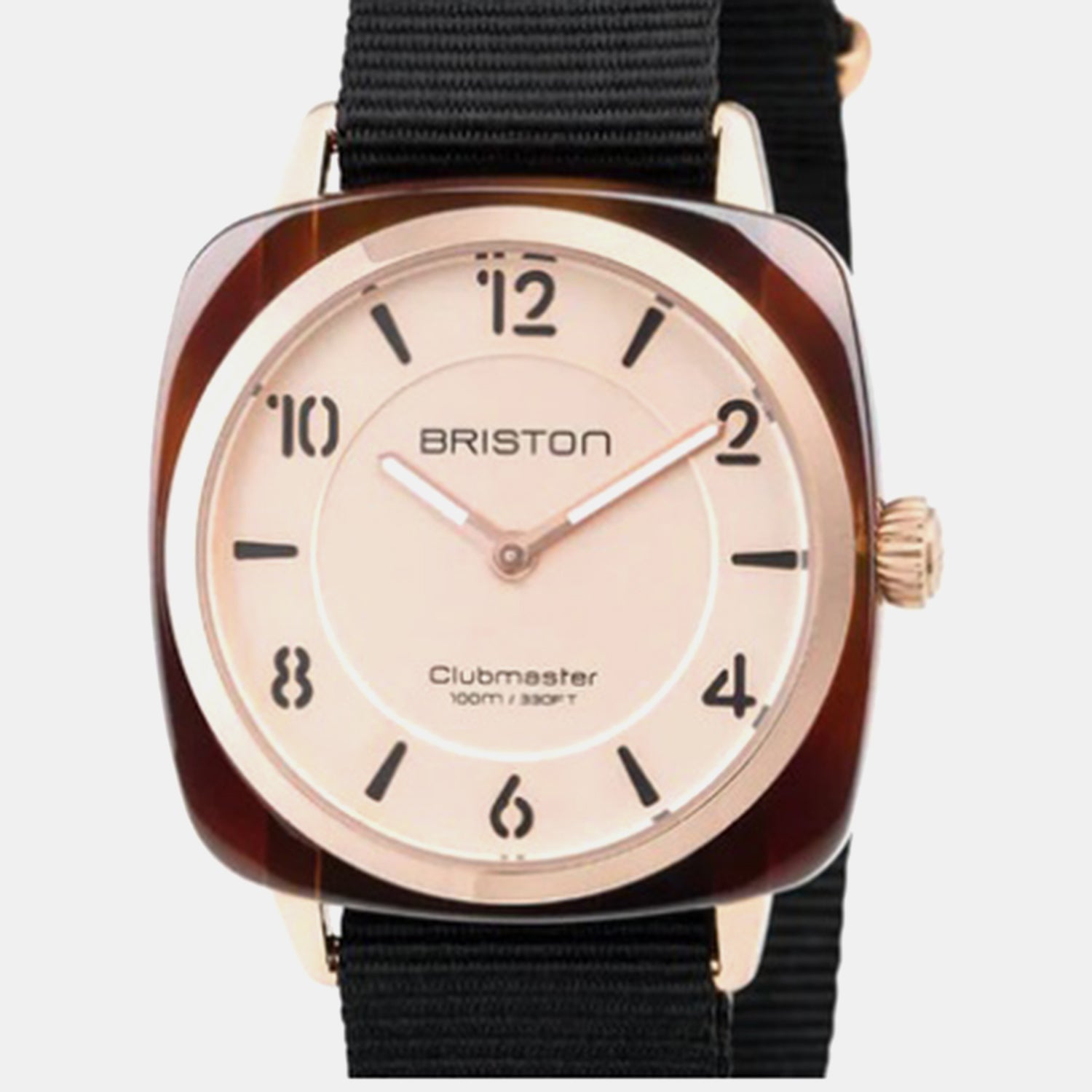 Clubmaster Chic Unisex Quartz Champagne Dial Analog Nato Watch 18536.PRA.T.6.NB