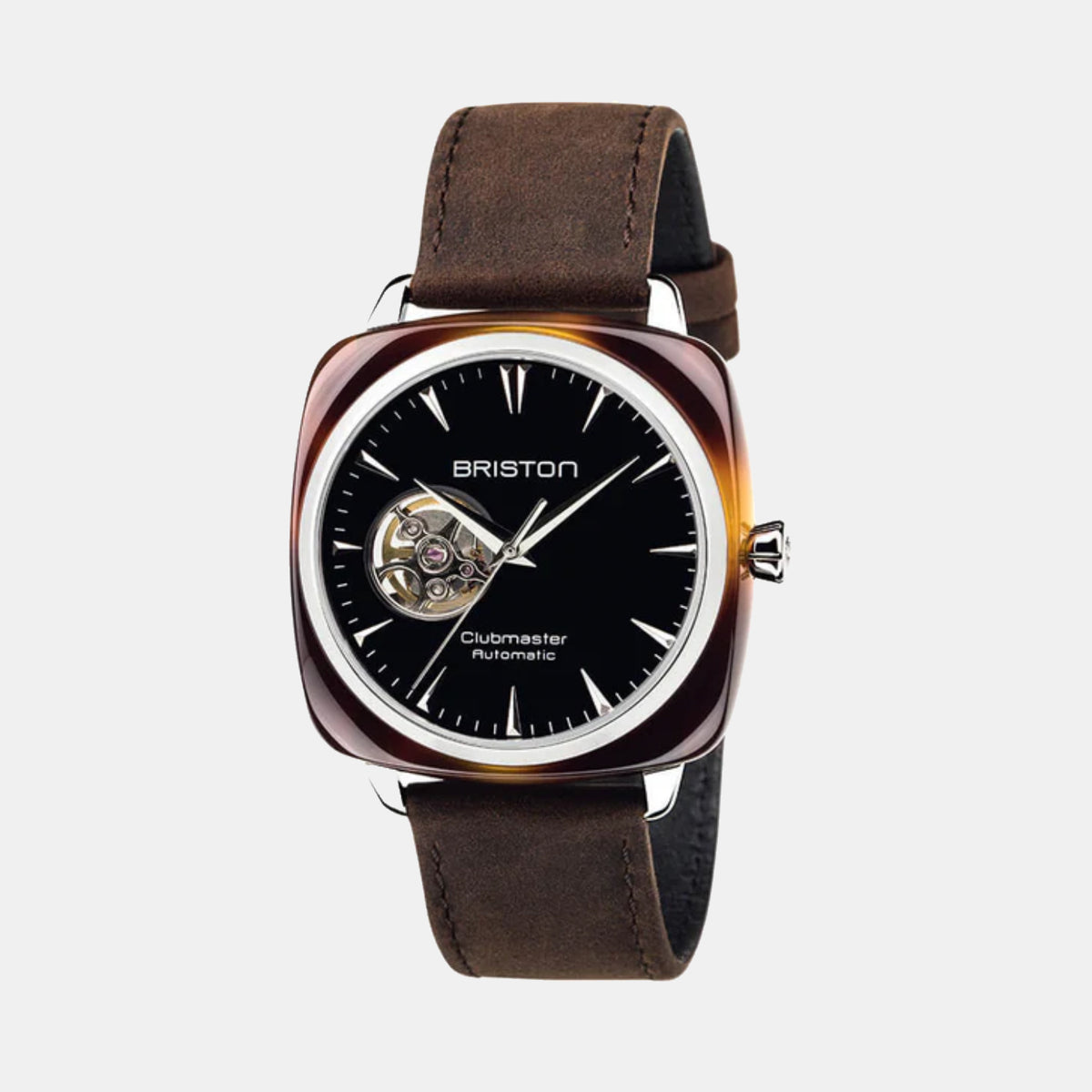 Briston Clubmaster Iconic Men Automatic Black Dial Analog Leather Watch 18740.SA.TI.1.LVC-1