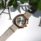 Clubmaster Classic Unisex Quartz Taupe Dial Chronograph NATO Watch 19140.PYA.T.30.NT