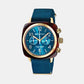 Clubmaster Classic Unisex Quartz Peacock Blue Dial Chronograph Nato Watch 19140.PYA.T.31.NBD