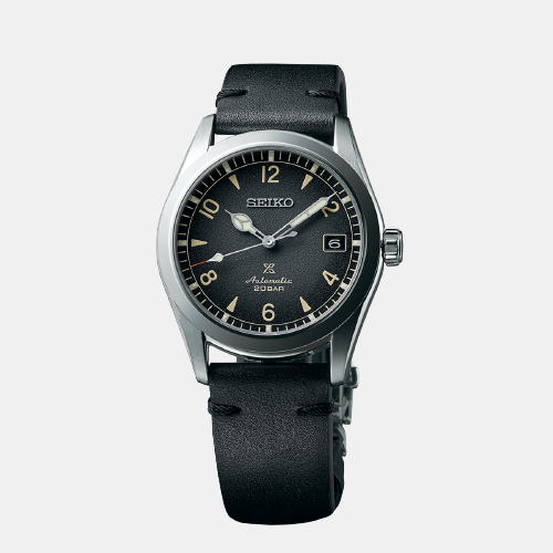 Prospex Male Black Automatic Calfskin Watch SPB159J1