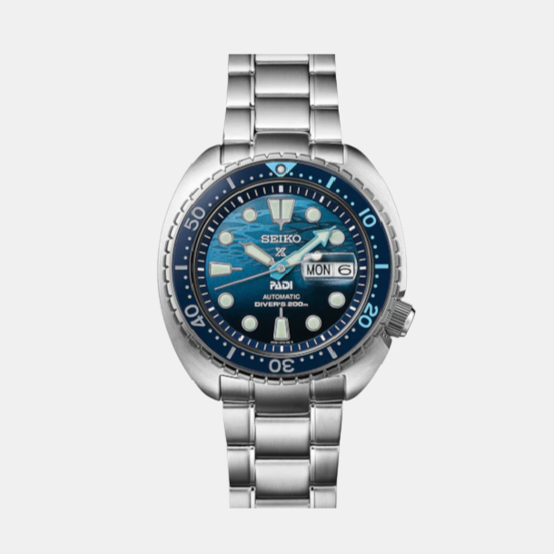 Seiko Round Blue Analog watch