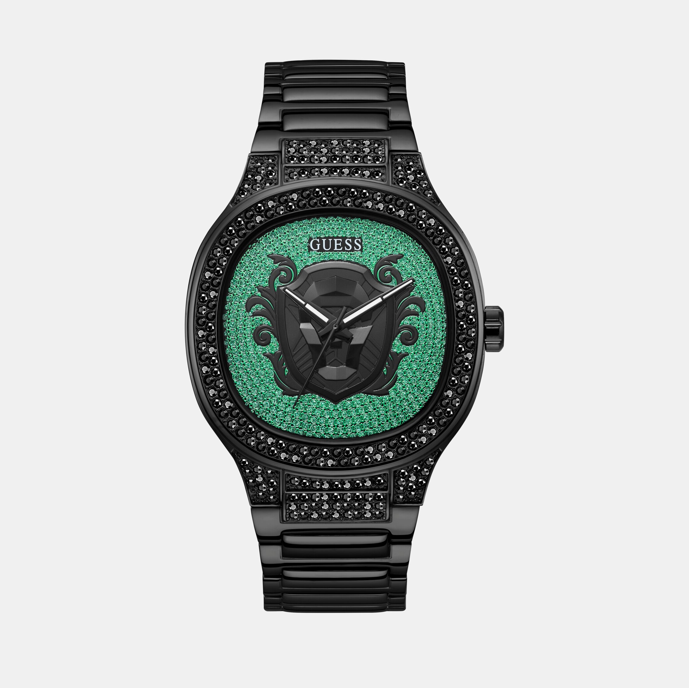 Guess Square Green Analog watch