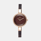 Obaku Round Brown Analog watch