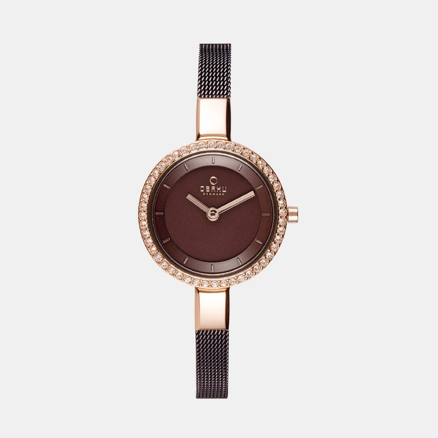Obaku Round Brown Analog watch