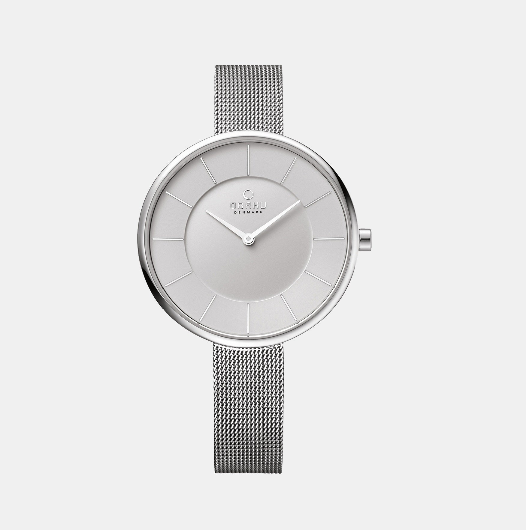 Obaku Round Silver Analog watch