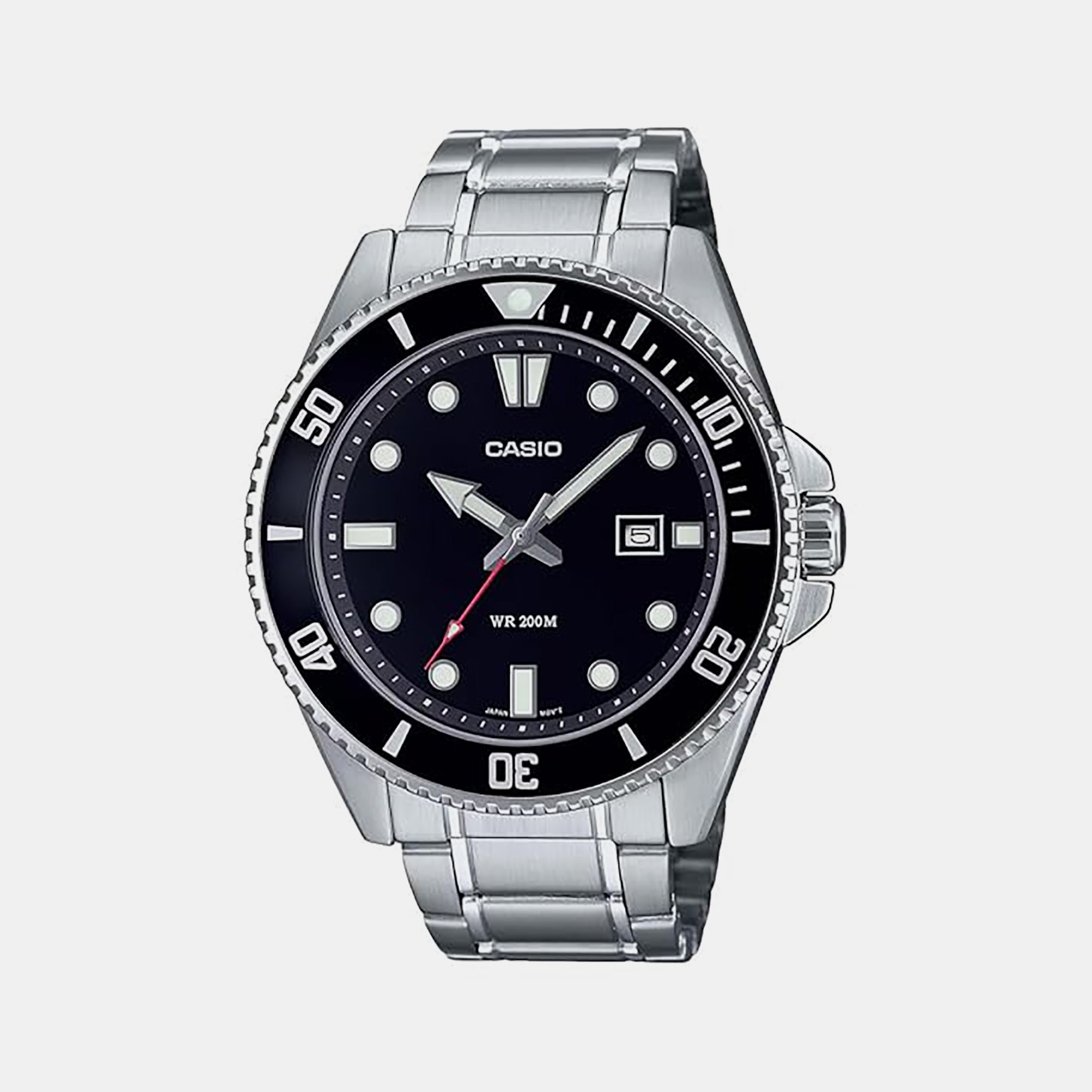 Enticer Men Quartz Black Dial Analog Stainless Steel Watch A2189