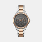 Women Quartz Grey Dial Analog Metal Watch 2012E-M1315