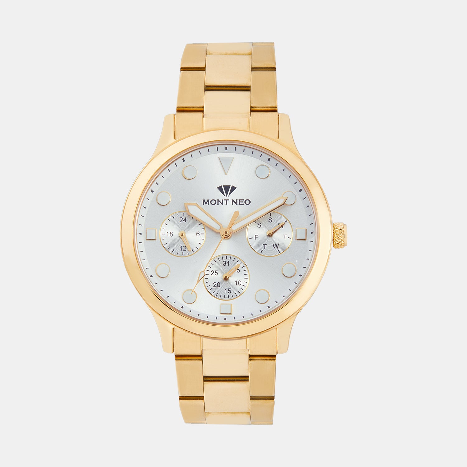 Mont Neo Round Silver Multi-Function watch