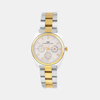 Men Quartz Silver Dial Multi-Function Metal Watch 1014D-M0103