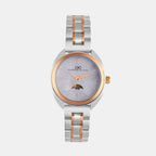 Women Quartz White Mother Of Pearl Dial Analog Metal Watch 2011E-M0101