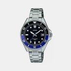 Enticer Men Quartz Black Dial Analog Stainless Steel Watch A2196