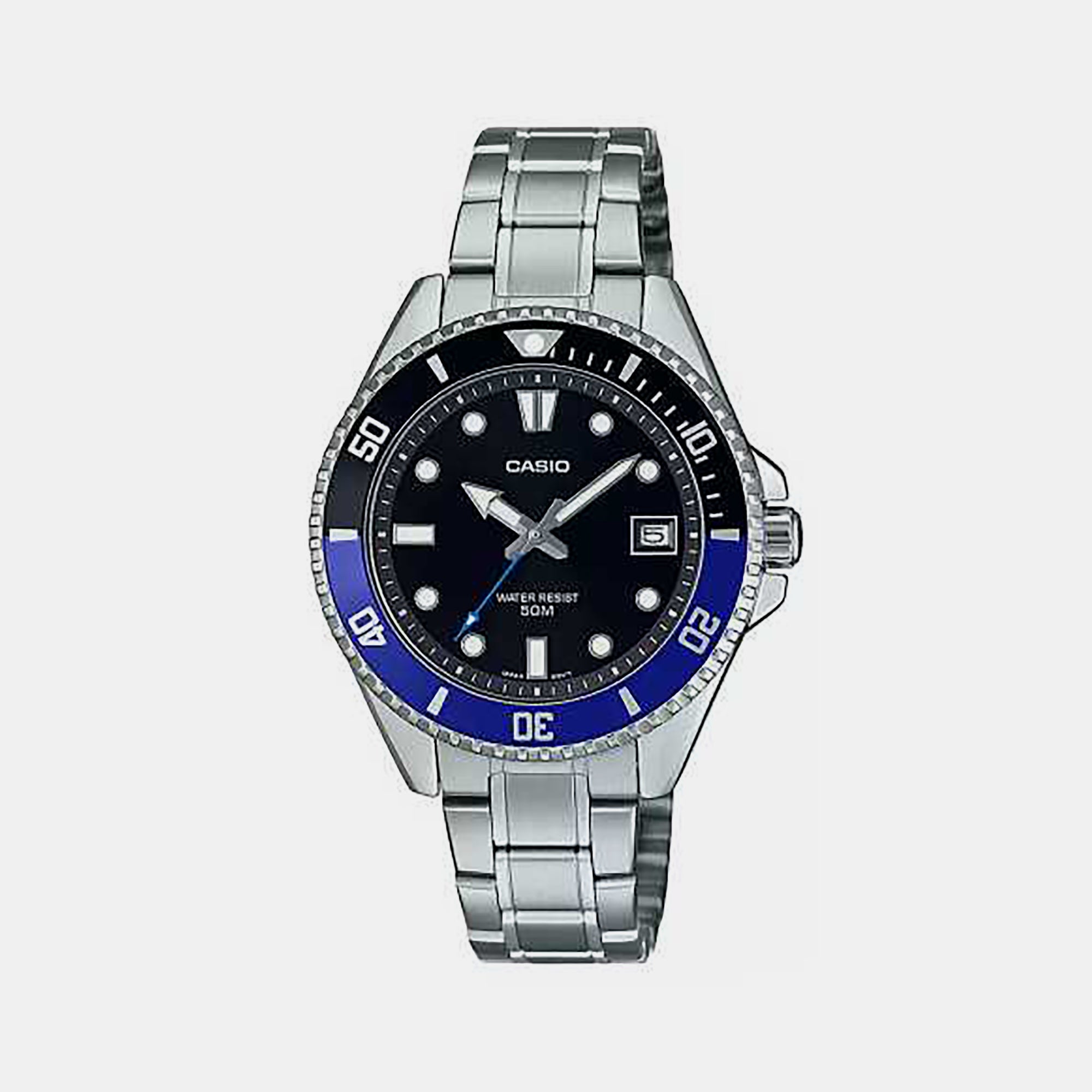 Enticer Men Quartz Black Dial Analog Stainless Steel Watch A2196